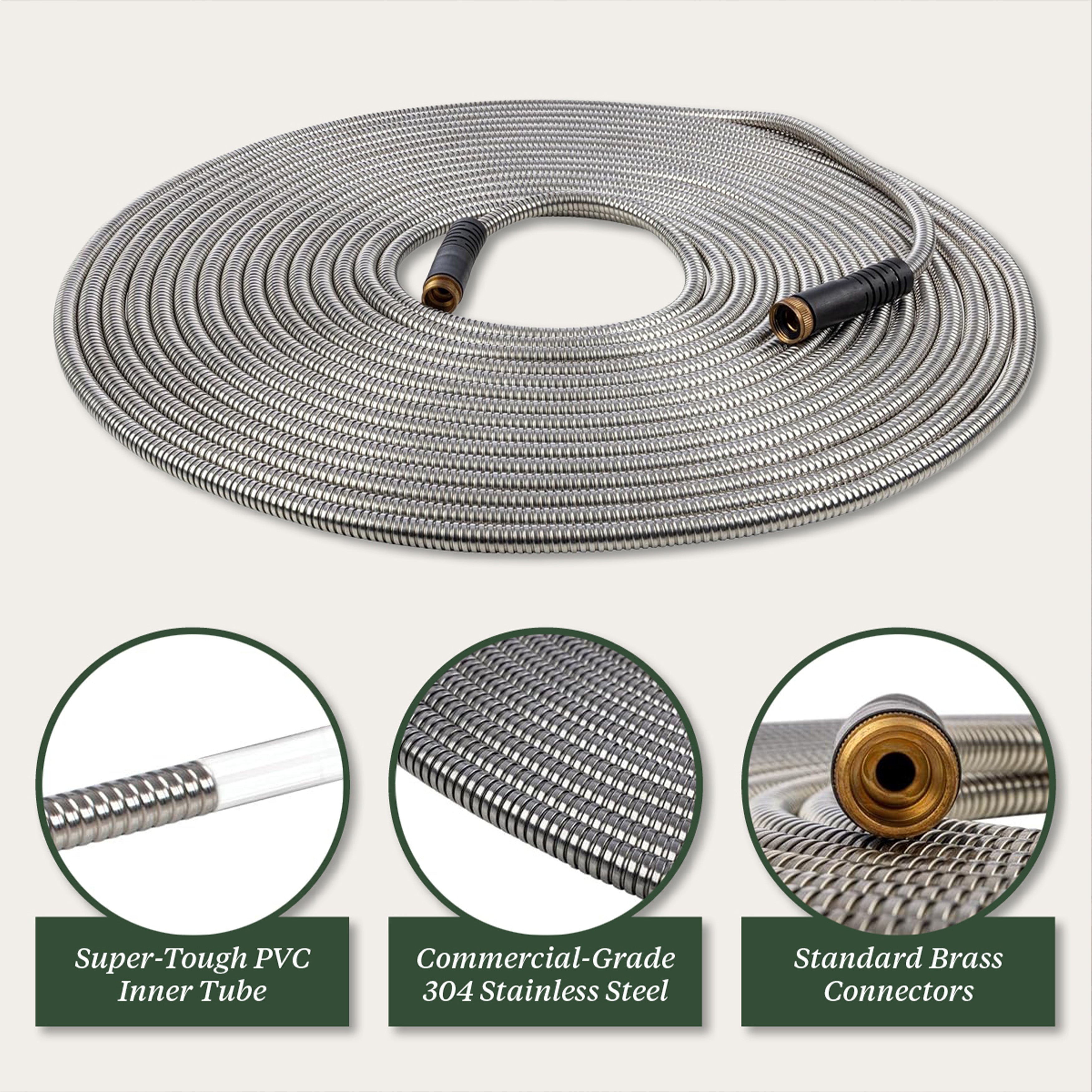 Ultra-Durable Garden Hose and Rack Set