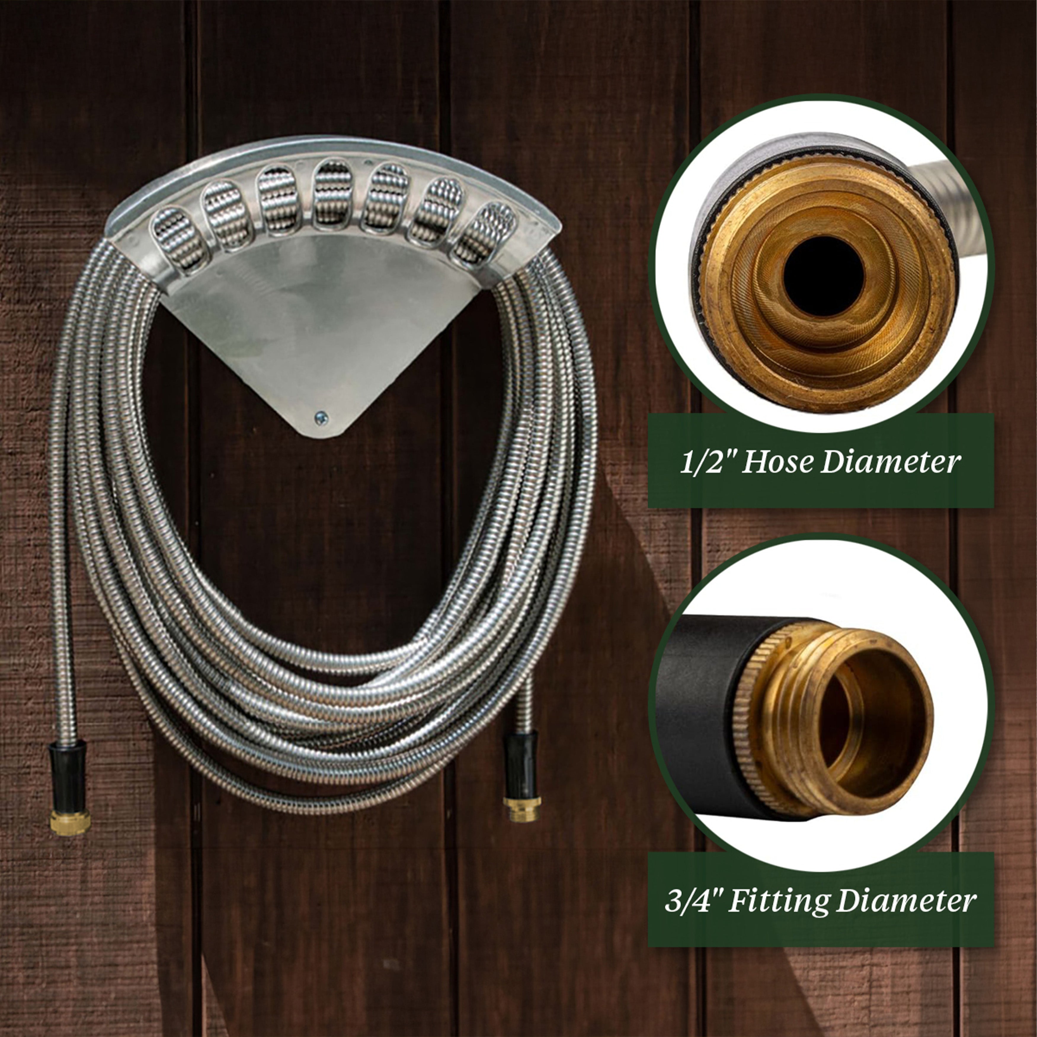 Ultra-Durable Garden Hose and Rack Set
