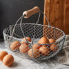 Small Woven Galvanized Basket