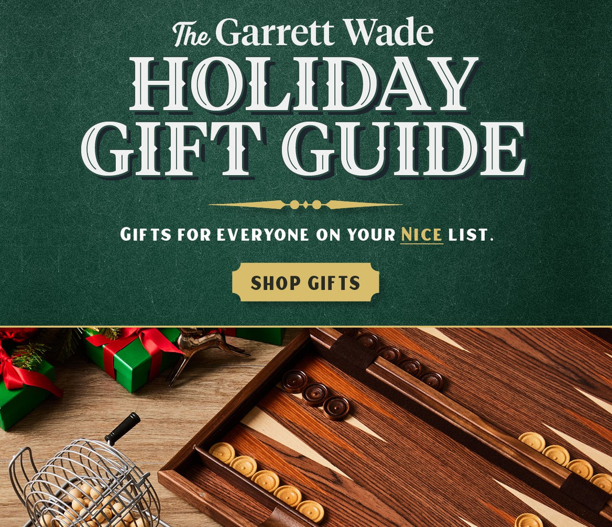 The Garrett Wade Holiday Gift Guide: gifts for everyone on your nice list. Shop gifts.
