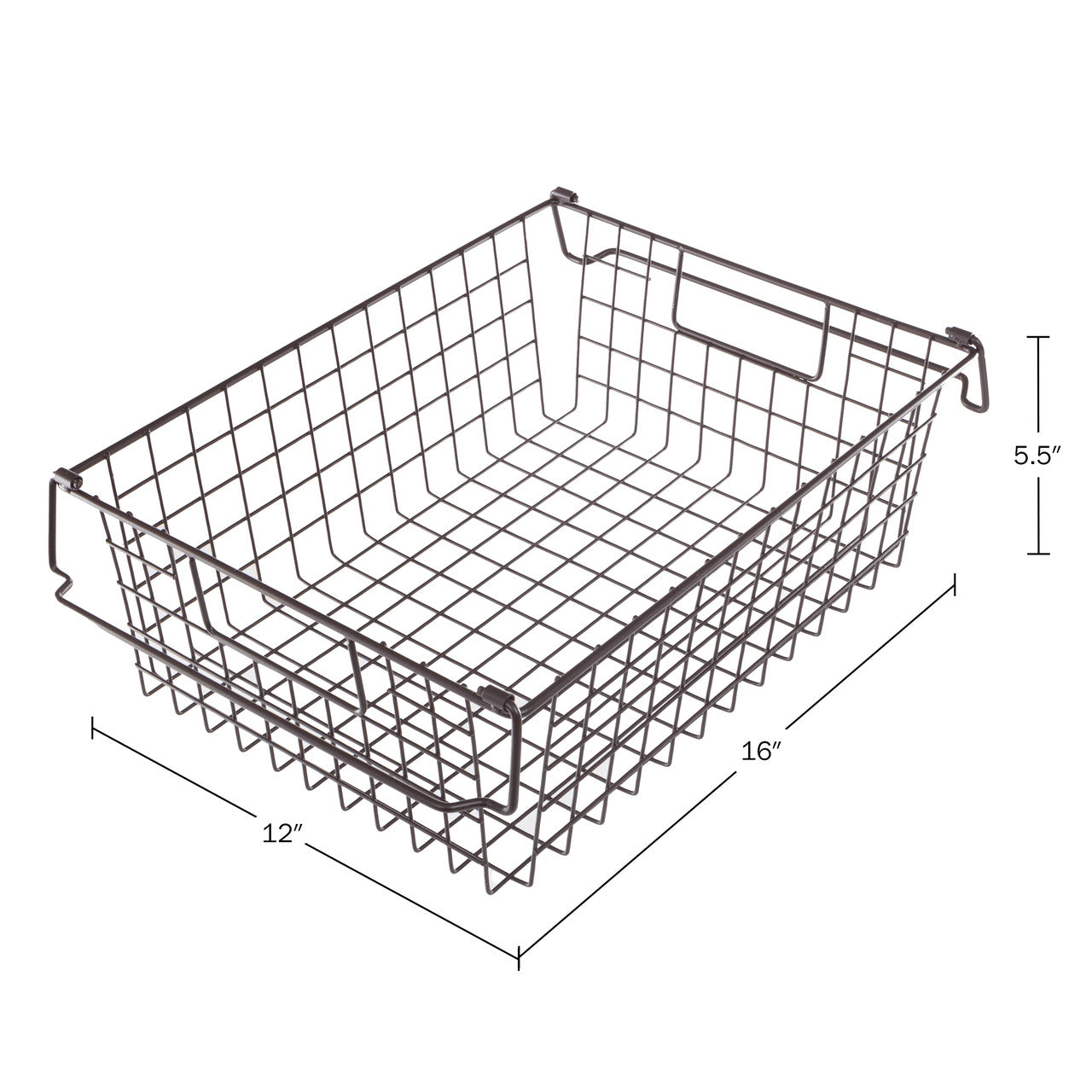 2-Piece Stackable Wire Basket Set