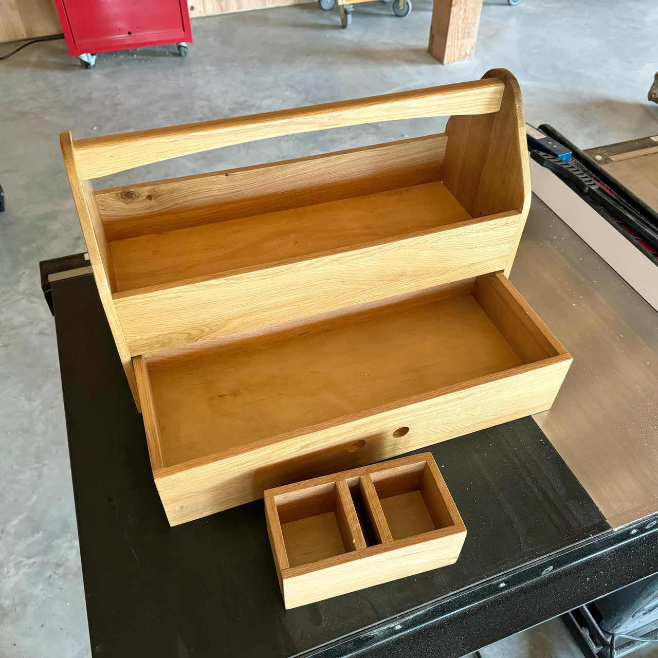 Old World Oak Tool Carrier