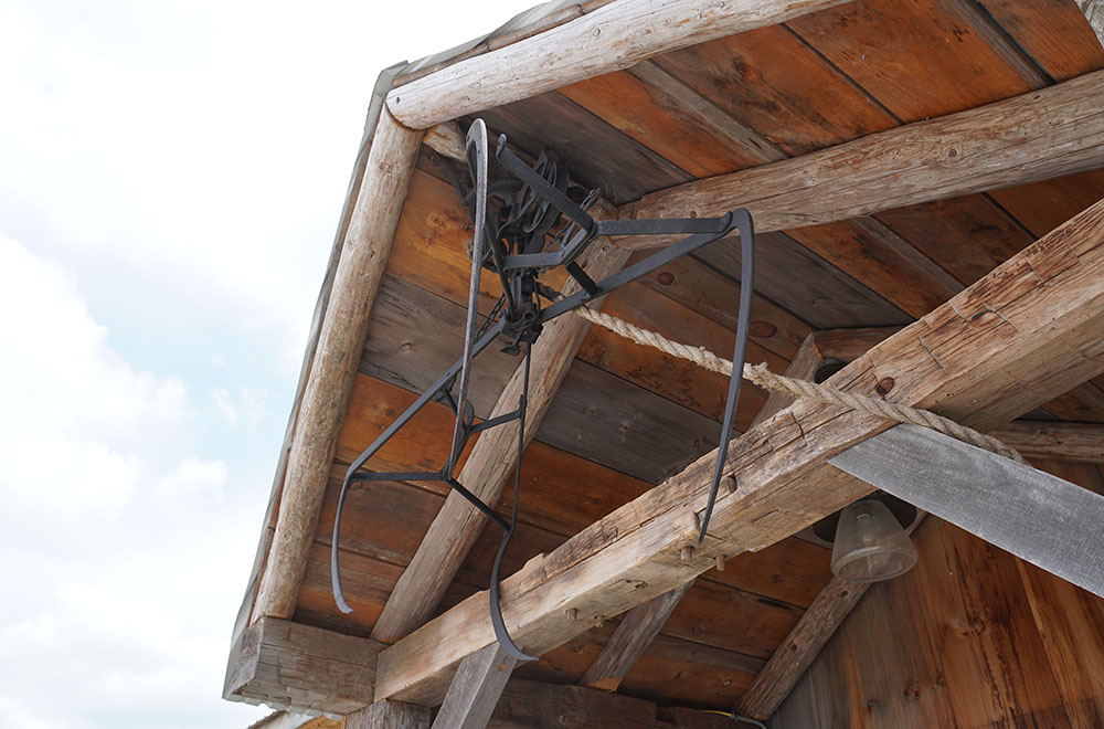 exterior peak of the barn