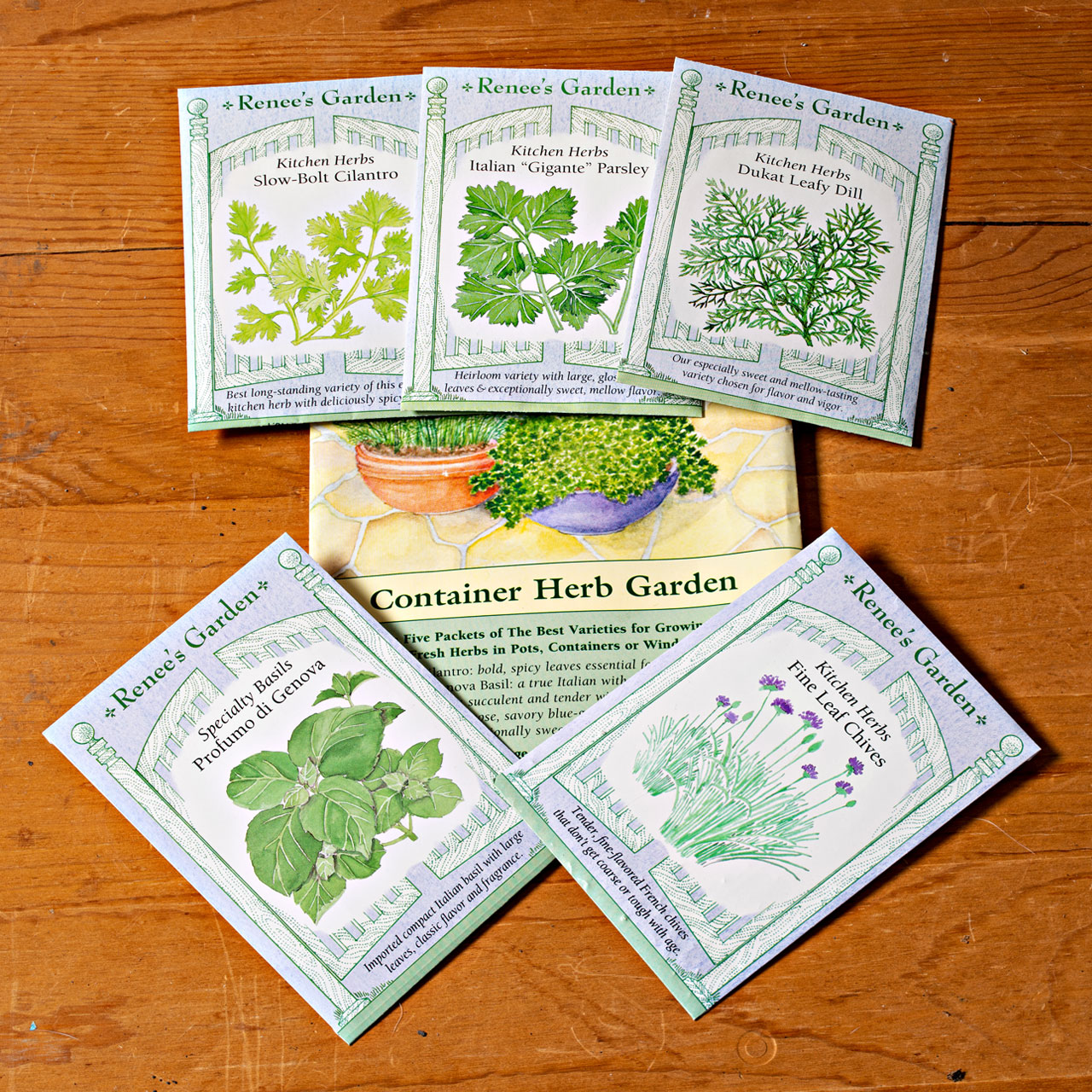 Container Herb Garden Seed Packets