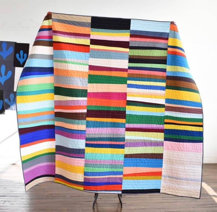 Different Striped Quilt