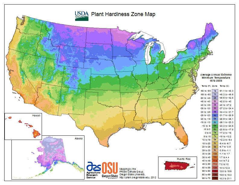 Plant Hardiness Map