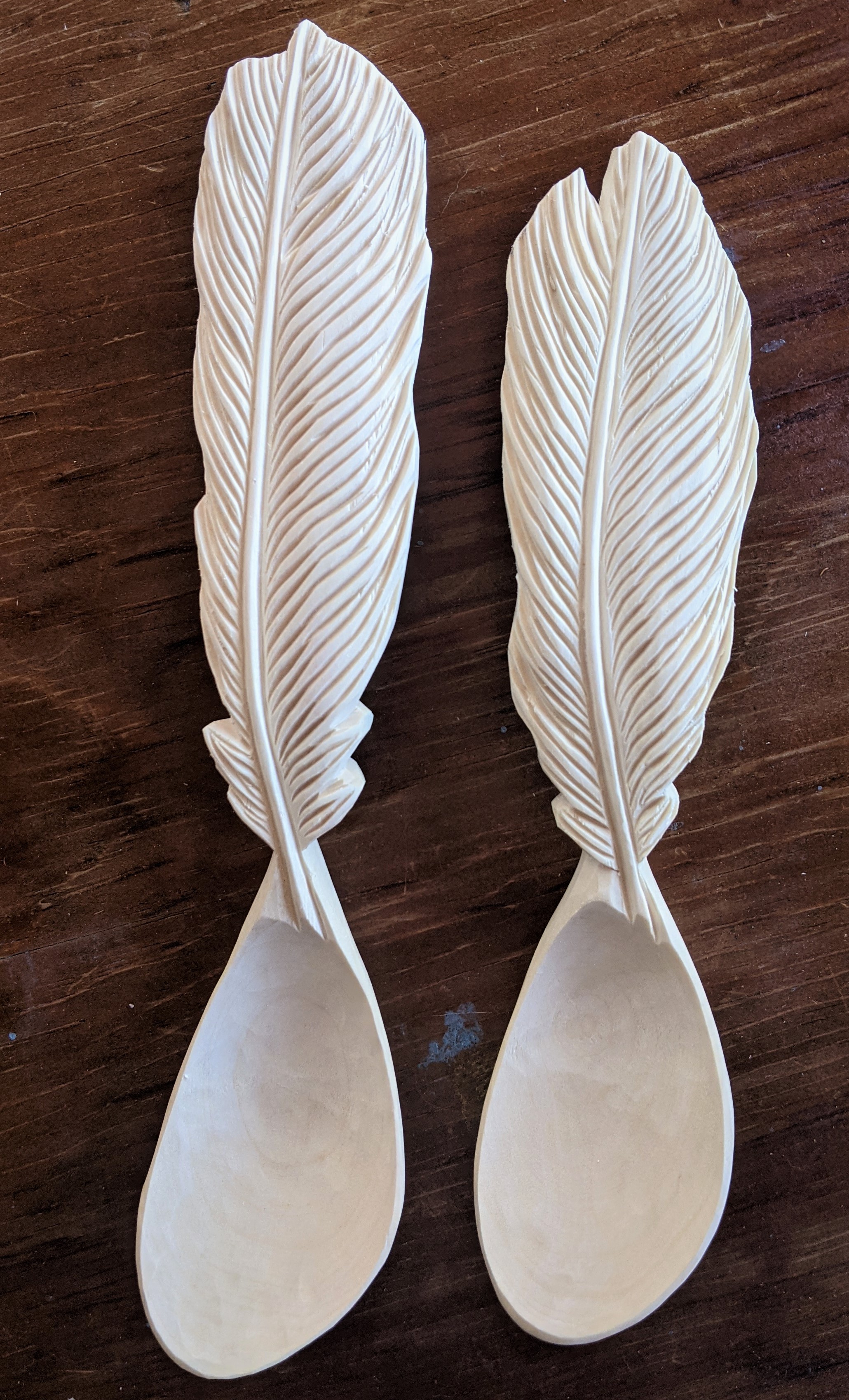 Unpainted Wooden Spoons
