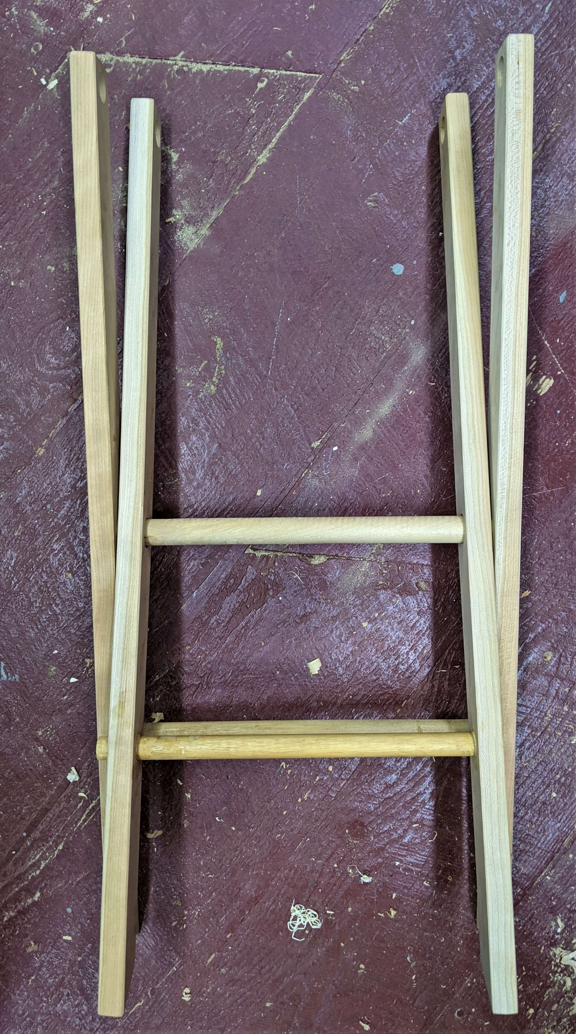 Glue pieces of Folding Stool Together
