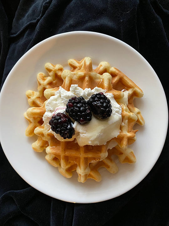 Waffles with Cream